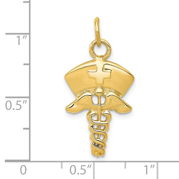 14k Nurse Symbol Charm