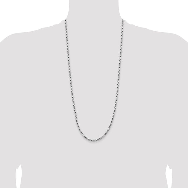 14KT White Gold 30-inch 3.6MM Box Chain