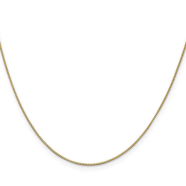 14KT Yellow Gold 30-inch 0.7MM Lobster Clasp Box Chain