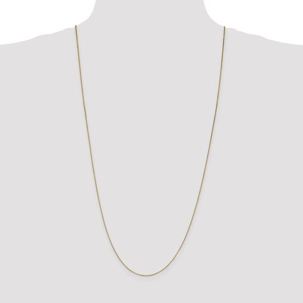 14KT Yellow Gold 30-inch 0.7MM Lobster Clasp Box Chain