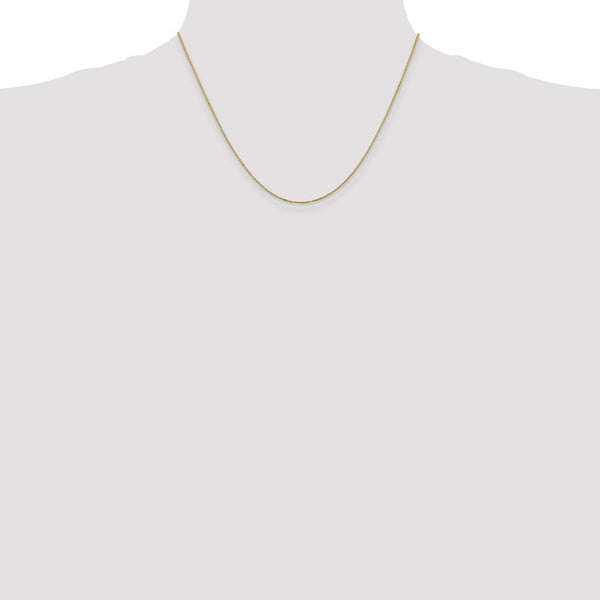 14KT Yellow Gold 18-inch 0.9MM Box Pendant Chain