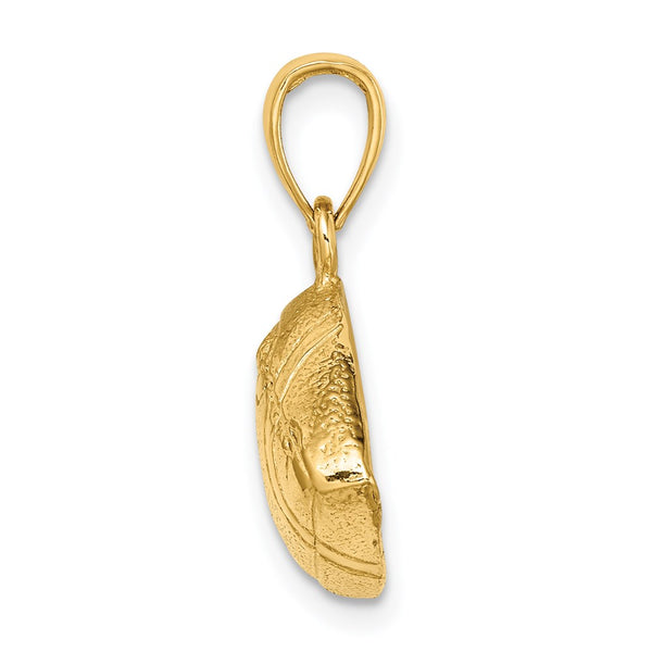 14KT Yellow Gold 12X23MM Football Charm