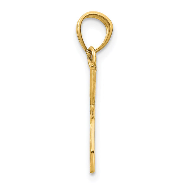 14k Double Tennis Racquet Charm