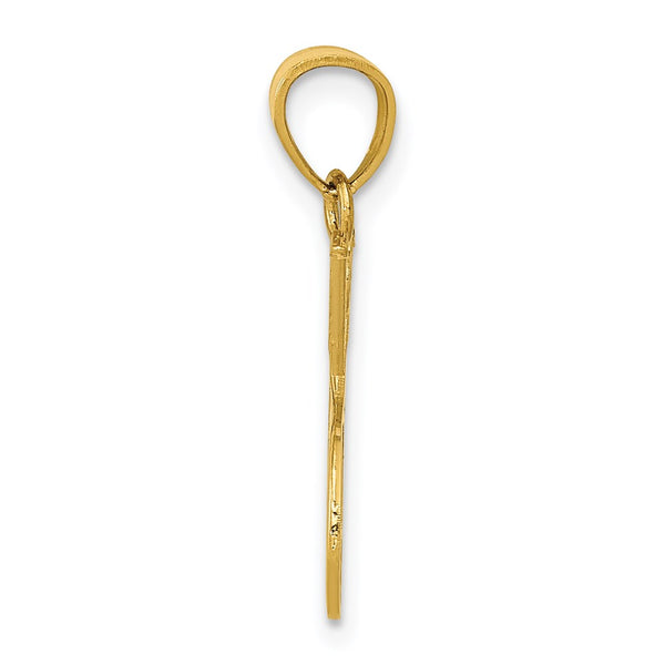 14k Double Tennis Racquet Charm