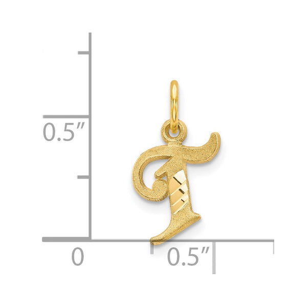 14k Initial T Charm