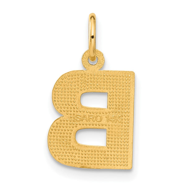 14k Initial B Charm