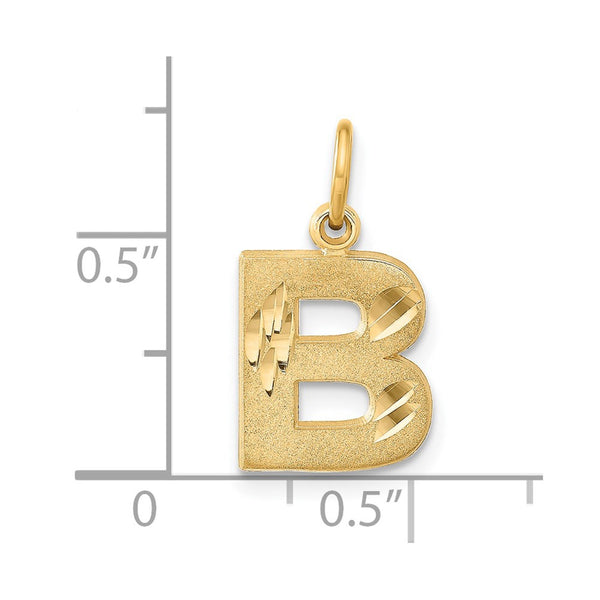 14k Initial B Charm