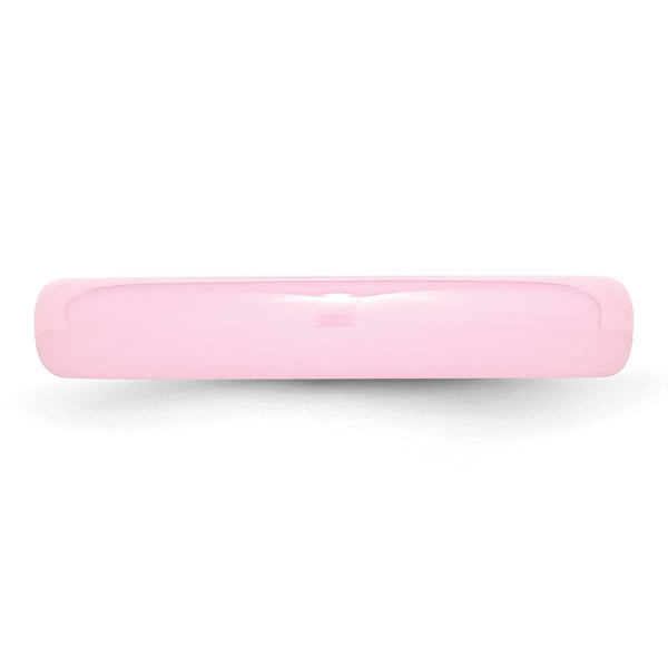 Ceramic Pink 4mm Polished Band