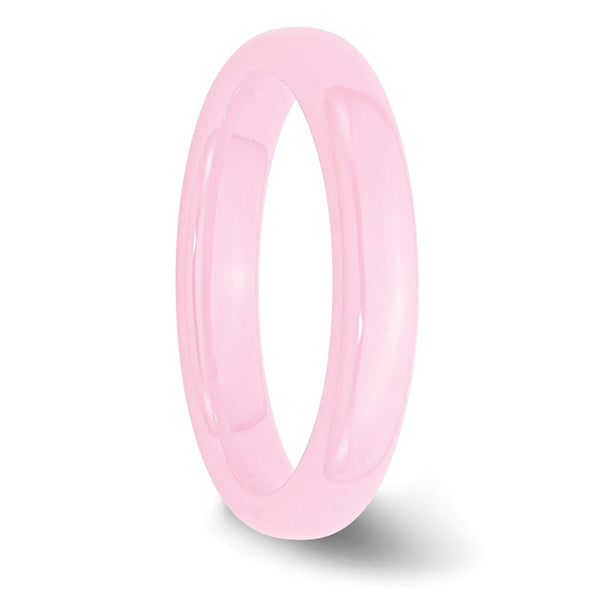 Ceramic Pink 4mm Polished Band