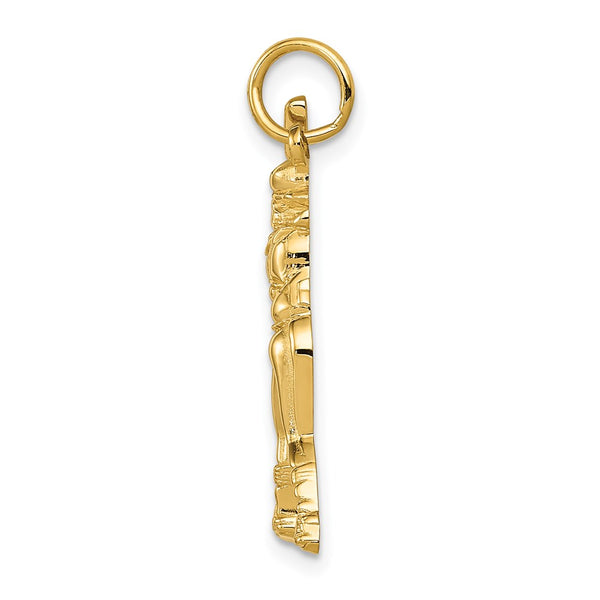 14k Female Softball Batter Charm