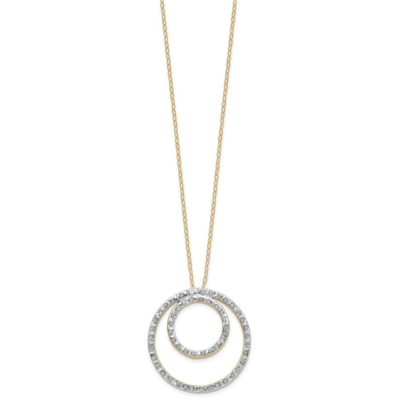 Diamond Fascination Diamond Accent Circle 18-inch Necklace in 14KT Yellow Gold