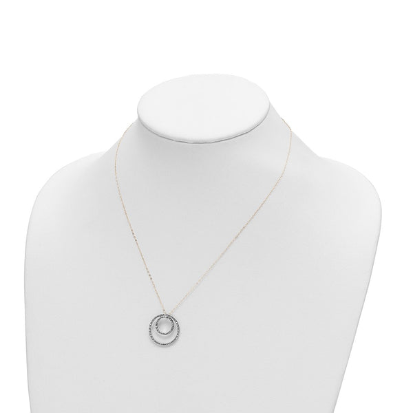 Diamond Fascination Diamond Accent Circle 18-inch Necklace in 14KT Yellow Gold