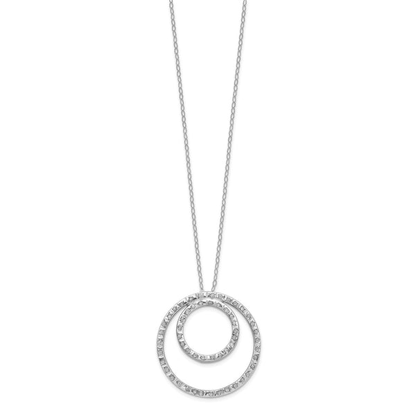 Diamond Fascination Diamond Accent Circle 18-inch Necklace in 14KT White Gold