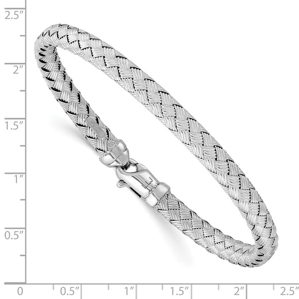 Sterling Silver 7.5-inch 6MM Lobster Clasp Bracelet