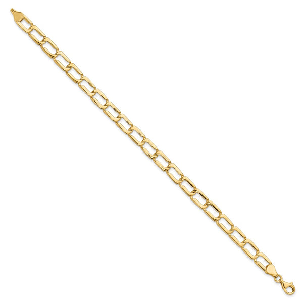 14KT Yellow Gold 8.5-inch 9MM Lobster Clasp Bracelet