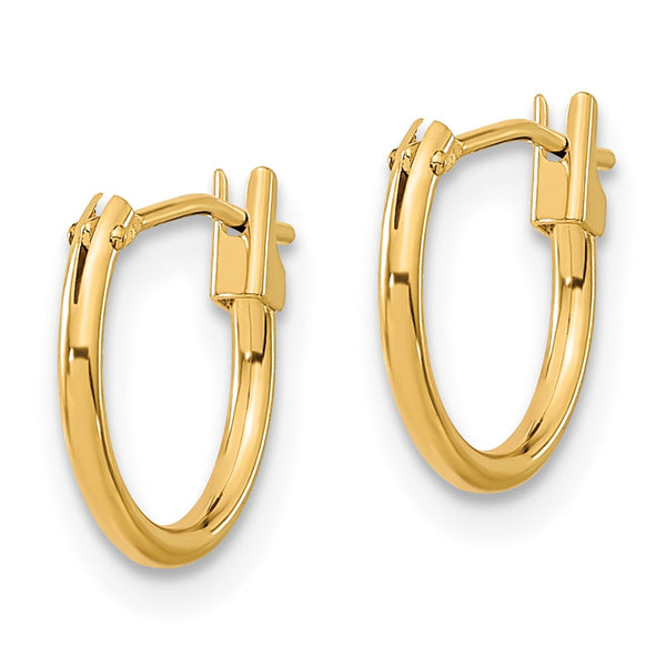 14KT Yellow Gold 11MM Hoop Earrings