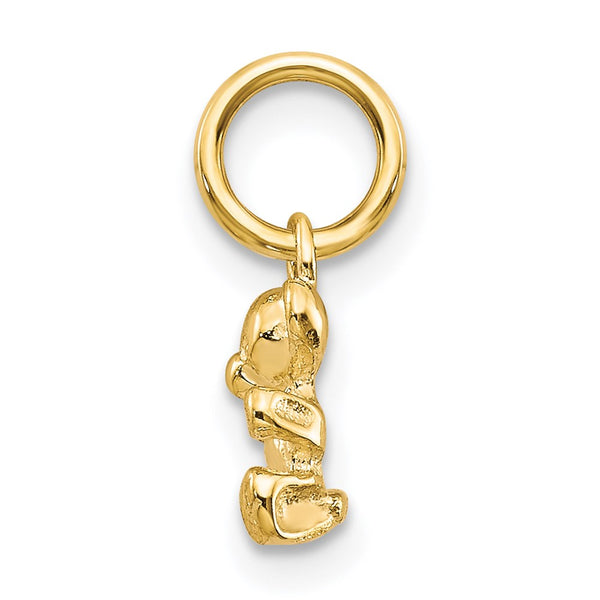 14KT Yellow Gold 12X8MM Teddy Bear Charm