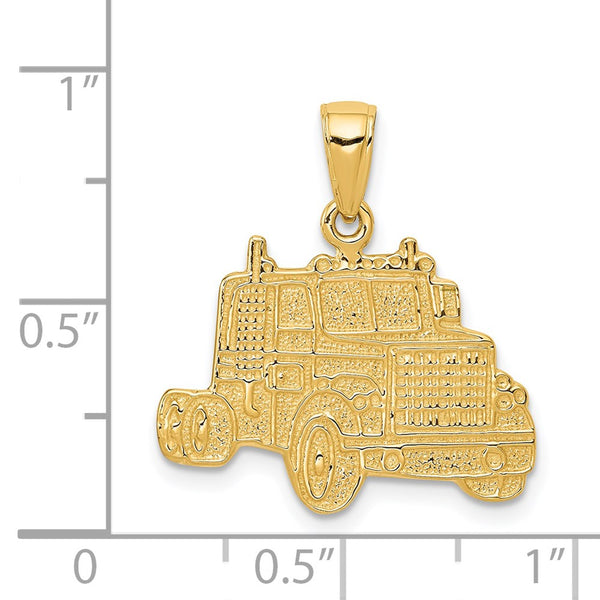 14KT Yellow Gold 20X25MM Car Pendant. Chain Not Included