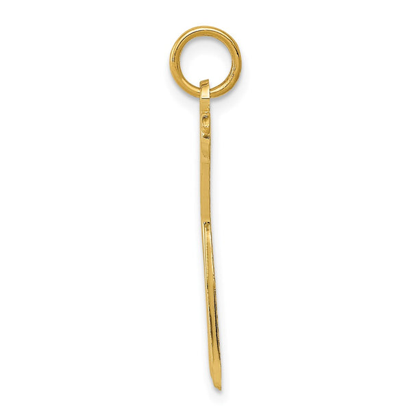 14KT Yellow Gold 28X12MM Scissors Pendant. Chain Not Included