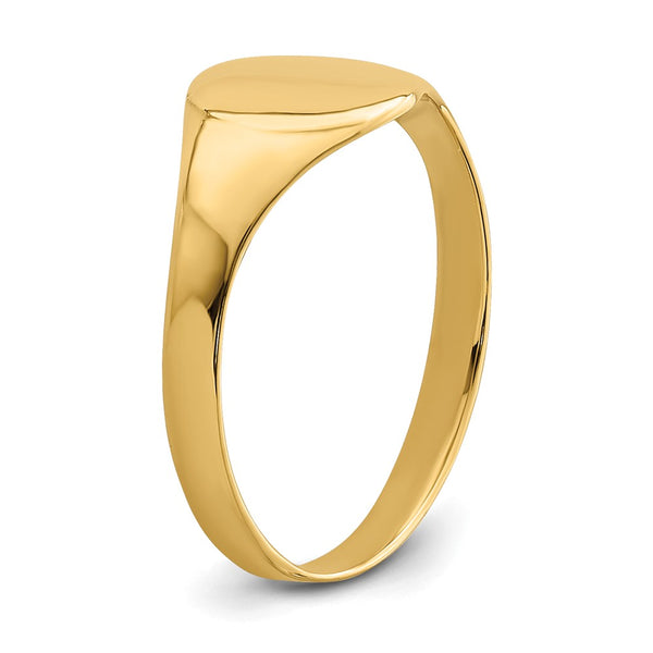 14KT Yellow Gold Signet Baby Ring; Size 1