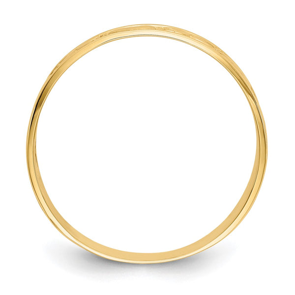 14KT Yellow Gold Ring; Size 8.7