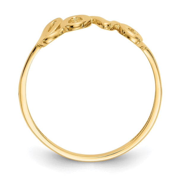 14KT Yellow Gold Love Ring; Size 7