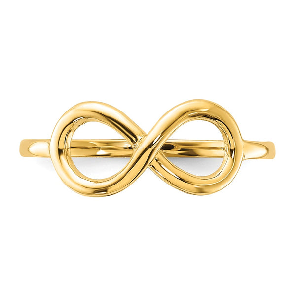 14KT Yellow Gold Infinity Ring; Size 7