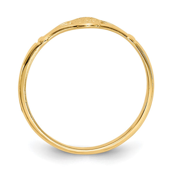 14KT Yellow Gold Baby Ring; Size 2.2