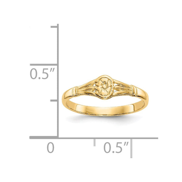 14KT Yellow Gold Baby Ring; Size 2.2