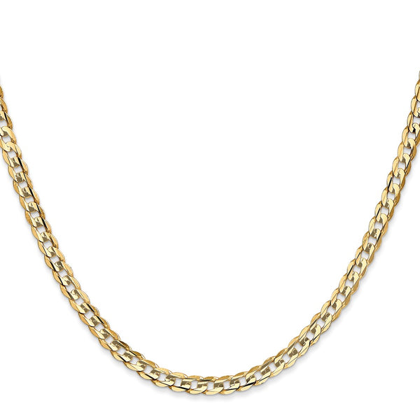 14KT Yellow Gold 20-inch 3.8MM Lobster Clasp Curb Chain