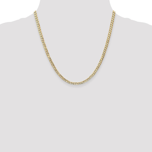 14KT Yellow Gold 20-inch 3.8MM Lobster Clasp Curb Chain