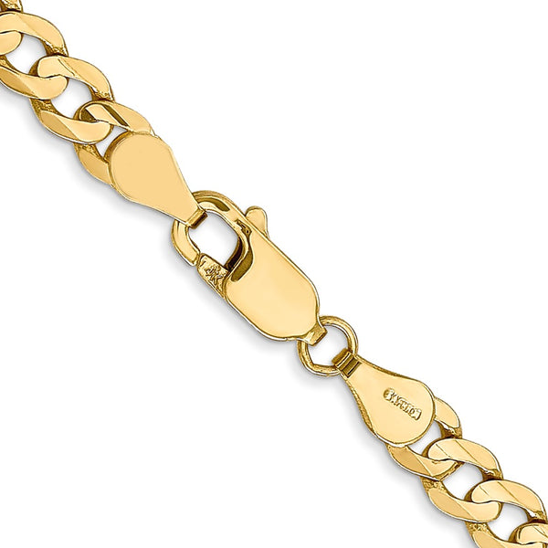 14KT Yellow Gold 20-inch 4.5MM Lobster Clasp Curb Chain