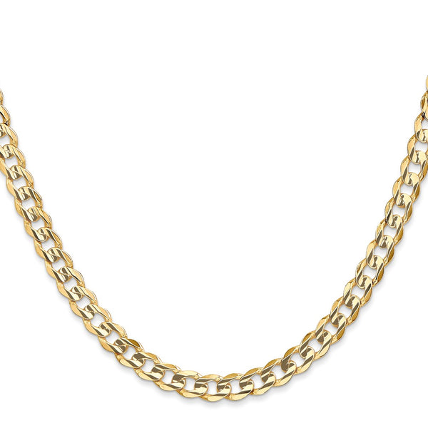 14KT Yellow Gold 20-inch 5.25MM Lobster Clasp Curb Chain