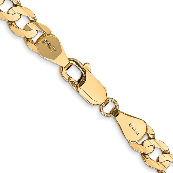 14KT Gold Lobster Clasp Curb Chain