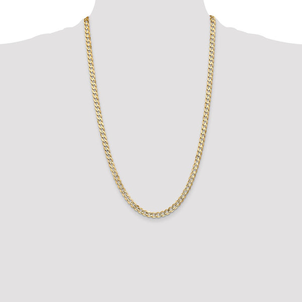 14KT Yellow Gold 26-inch 5.25MM Curb Chain