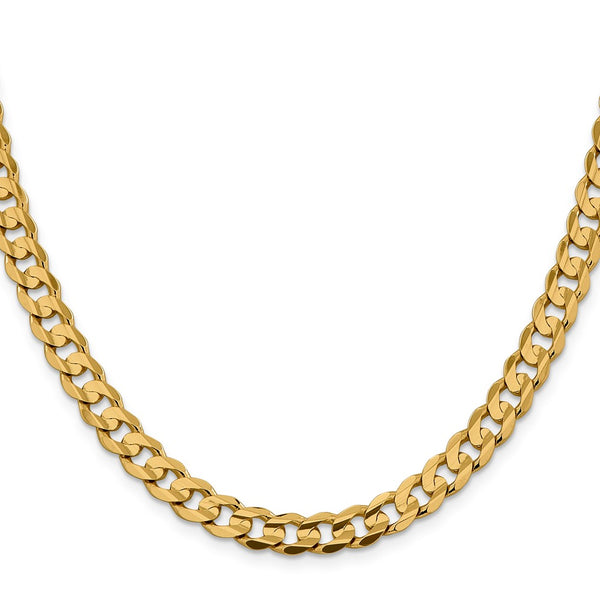 14KT Yellow Gold 20-inch 7.5MM Curb Chain