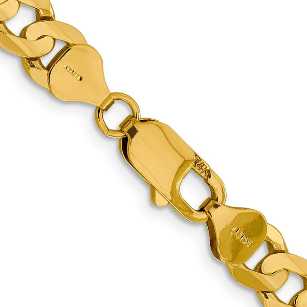 14KT Yellow Gold 20-inch 7.5MM Curb Chain