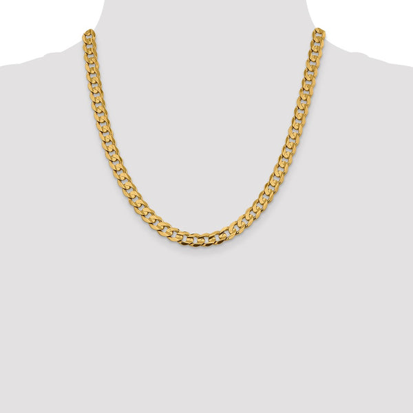 14KT Yellow Gold 20-inch 7.5MM Curb Chain