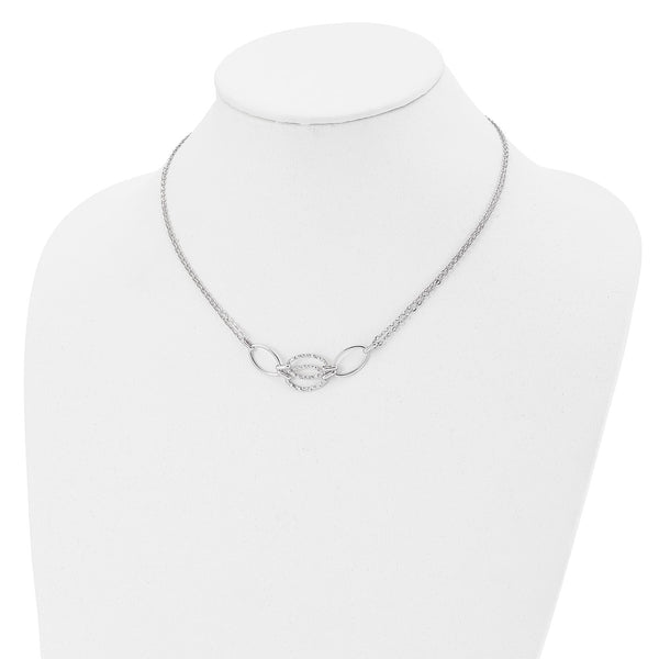 14KT White Gold 17.5-inch Fancy Necklace