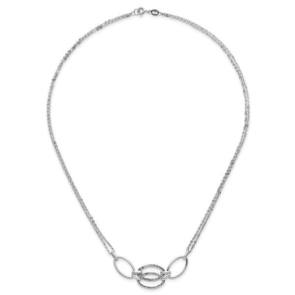 14KT White Gold 17.5-inch Fancy Necklace