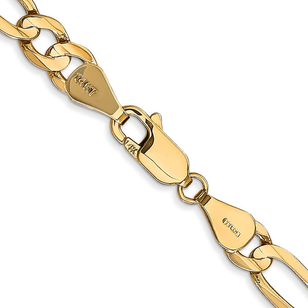 14KT Yellow Gold 20-inch 5.5MM Lobster Clasp Figaro Chain