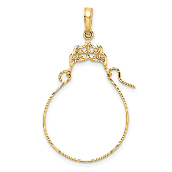 14k Filigree Charm Holder