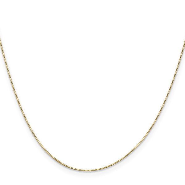 14KT Yellow Gold 30-inch 0.5MM Box Pendant Chain