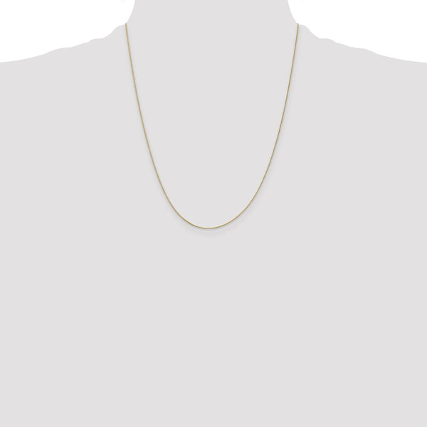 14KT Yellow Gold 22-inch 0.5MM Box Pendant Chain