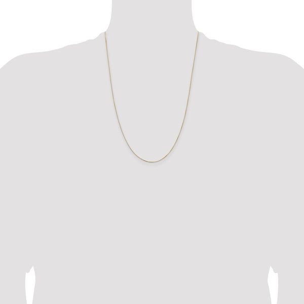 14KT Yellow Gold 24-inch 0.5MM Box Pendant Chain