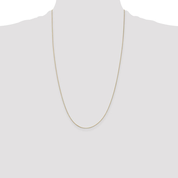 14KT Yellow Gold 26-inch 0.5MM Box Pendant Chain