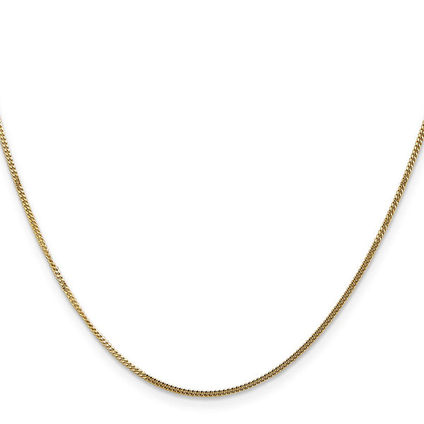 14KT Yellow Gold 20-inch 1.3MM Curb Pendant Chain