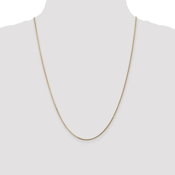 14KT Yellow Gold 24-inch 1.3MM Curb Pendant Chain