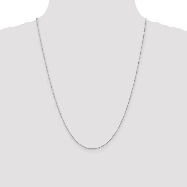 14KT White Gold 24-inch 0.8MM Rope Pendant Chain