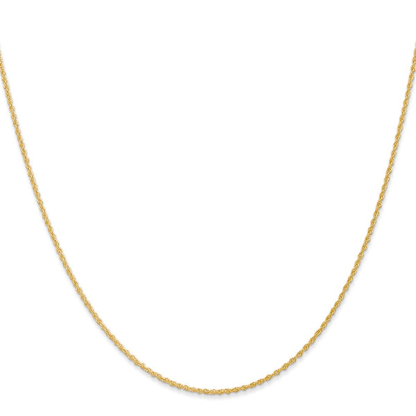 14KT Yellow Gold 18-inch 1.1MM Rope Pendant Chain